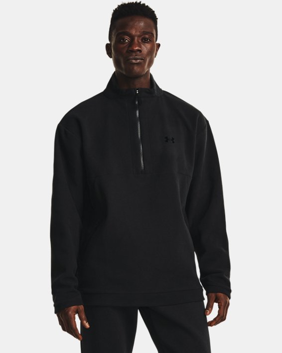 Haut UA RECOVER™ Fleece ¼ Zip pour homme, Black, pdpMainDesktop image number 0